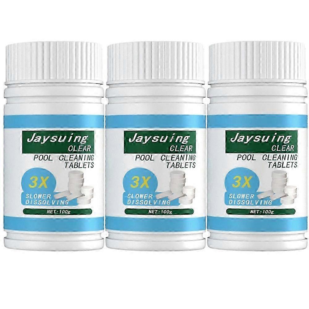 100g Effervescent Pool Chlorine Tablets for Swimming Pool Maintenance and Algae Control