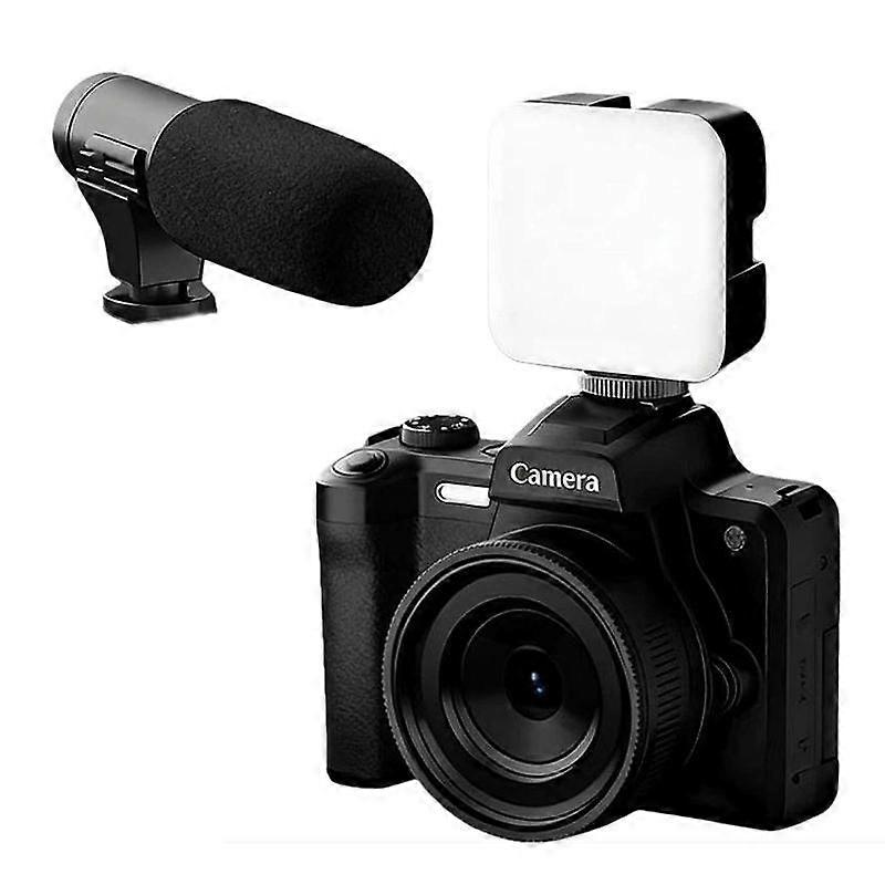 HD Retro Digital Camera DC101 + Microphone + Fill Light