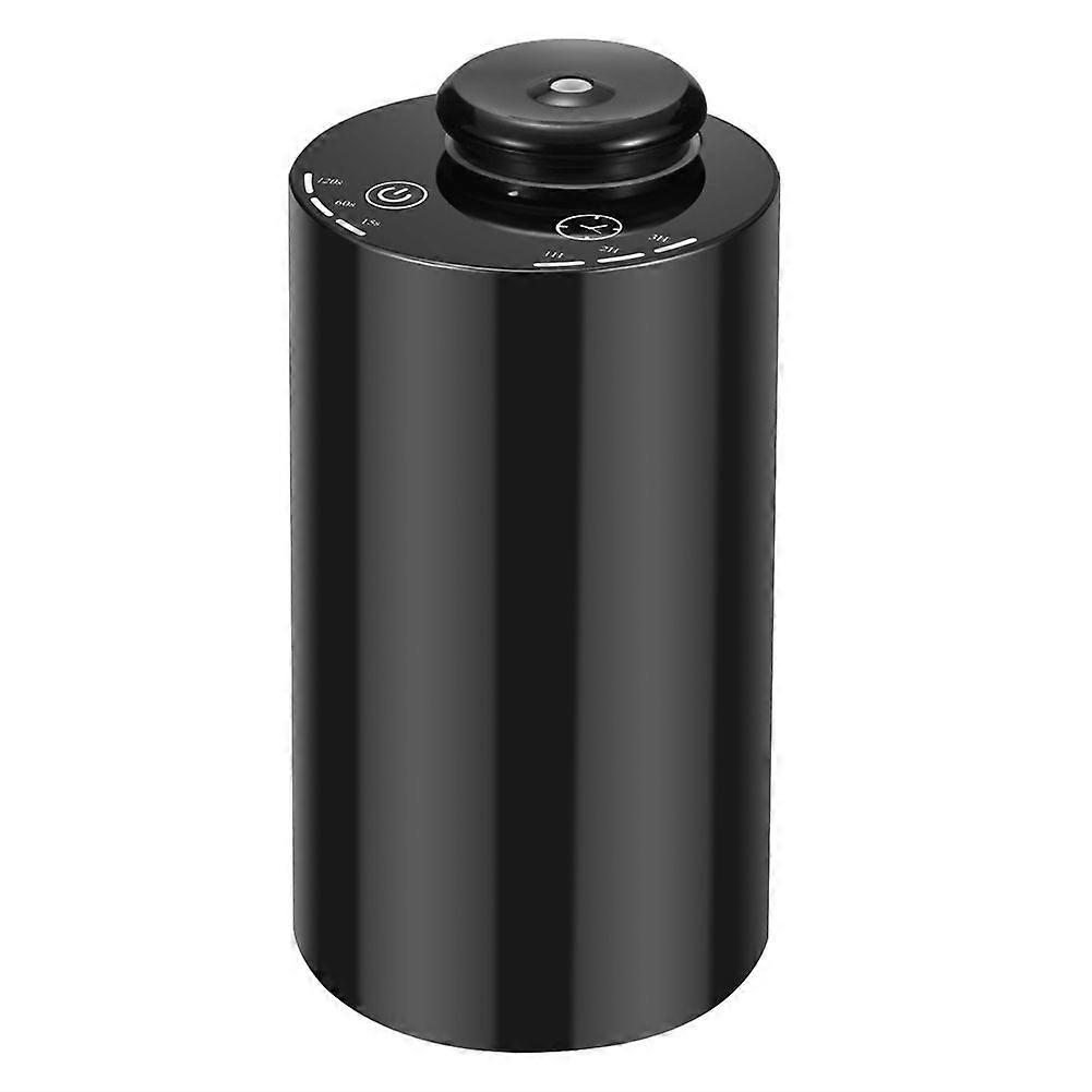 Waterless Essential Oil Diffuser, 7 Colors LED Light, Mini Scent Air Machine, Aromatherapy Mist Diffuser for Home Black