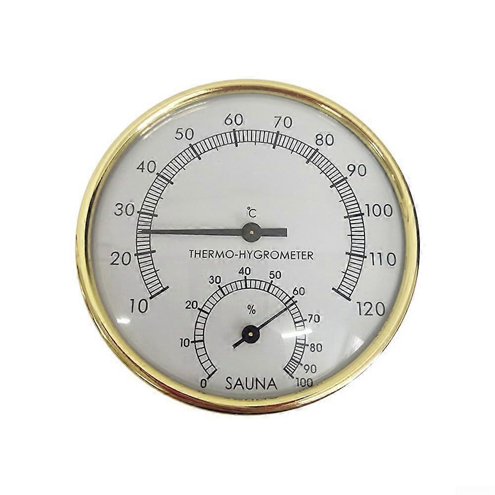 Sauna Thermometer Hygrometer with Large EasyRead Dial, Accurate WallMounted Temperature and Humidity Gauge