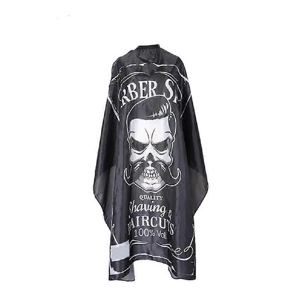 Professional Barber Cape with Snap Closure, Large Black Salon Hairdressing Cape, Durable Polyester