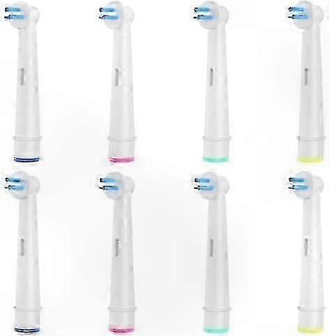 8-Pack Replacement Toothbrush Heads for Electric Toothbrushes, Cleans Between Teeth, Bridges, and Implants Efficiently