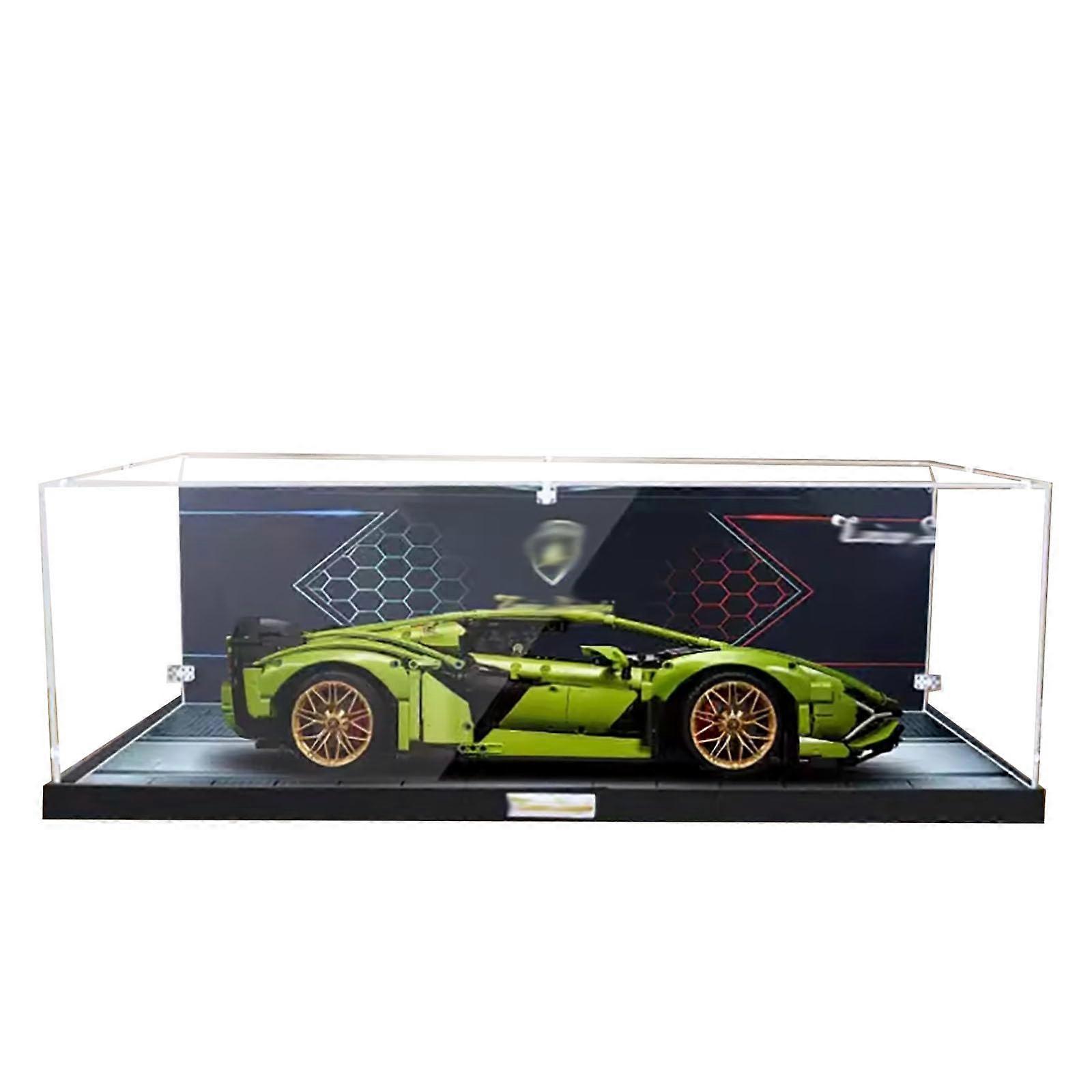 Dustproof Clear Acrylic Display Case with Precise Fit for  Technic 42115 Racing Car