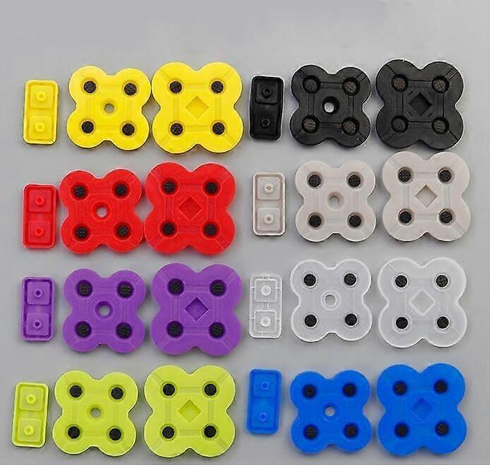Conductive Pad Silicone Rubber AB DPad Key  Kit Grey for Nintendo DS Lite