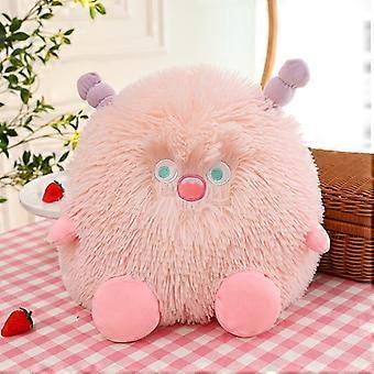 Cute Monster Plush Toy 12.6 Inch Pink Soft Stuffed Animal Pillow Gift for Kids Girls Boys