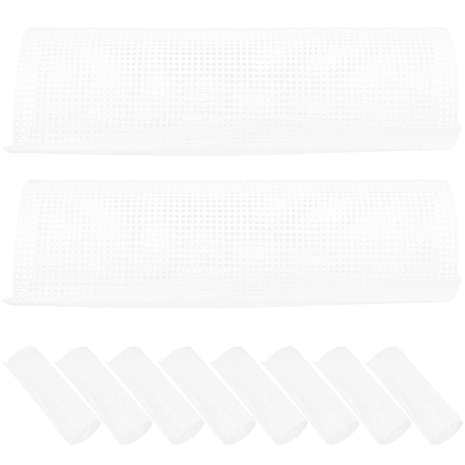 Crafting Quilting Sheets Plastic Canvas Kit for Cross Stitch 10Pcs White