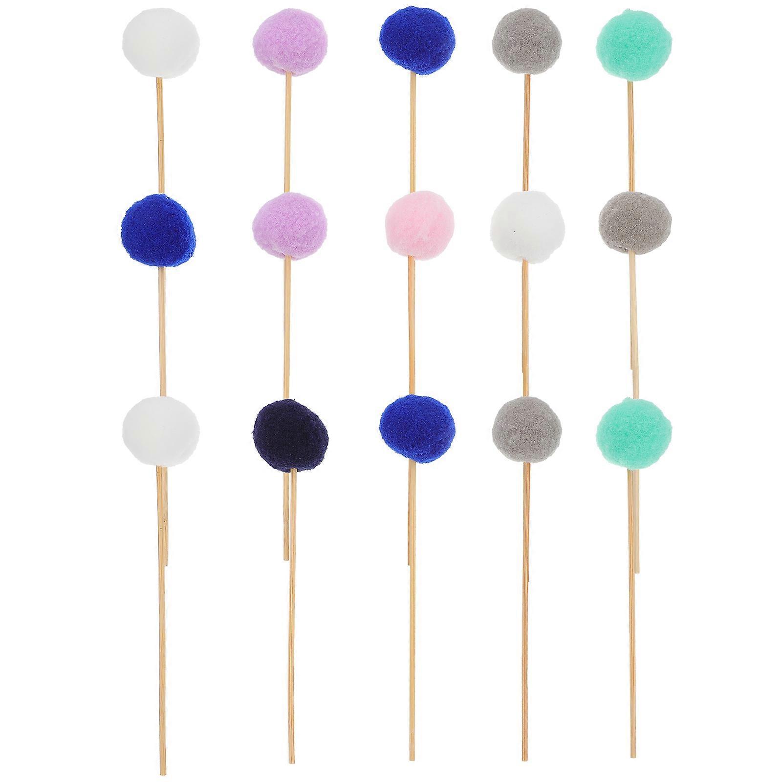 Aromatherapy Diffuser Sticks 15Pcs Ball Designed Perfume Volatile Assorted Color for Home Decor