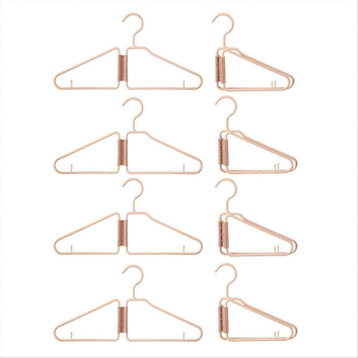 8Pcs Foldable Hangers, Plastic Foldable Hangers, ()