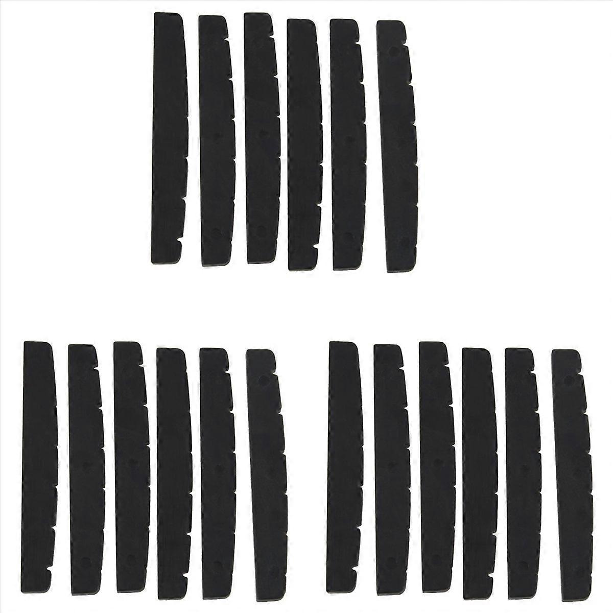 18X Black 6-String Guitar Top Nut 42mm X 3mm