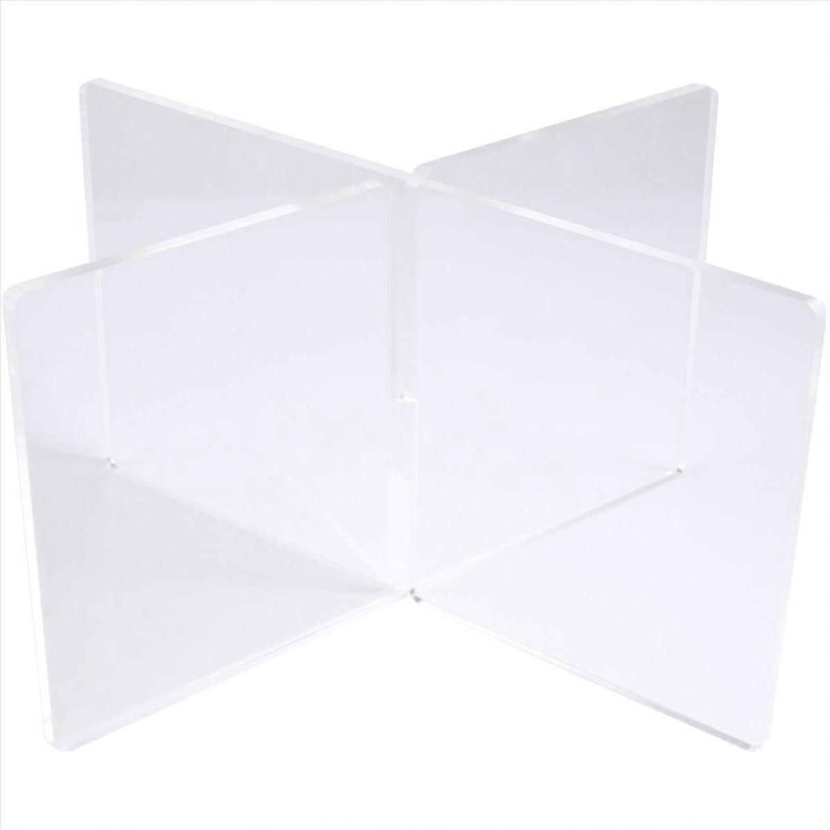 Akryl bokhållare X-format displayställ för display, transparent S