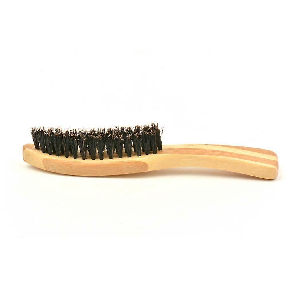 Long Handle Beard Styling Maker Brush 2Pcs Bamboo for Beard Use