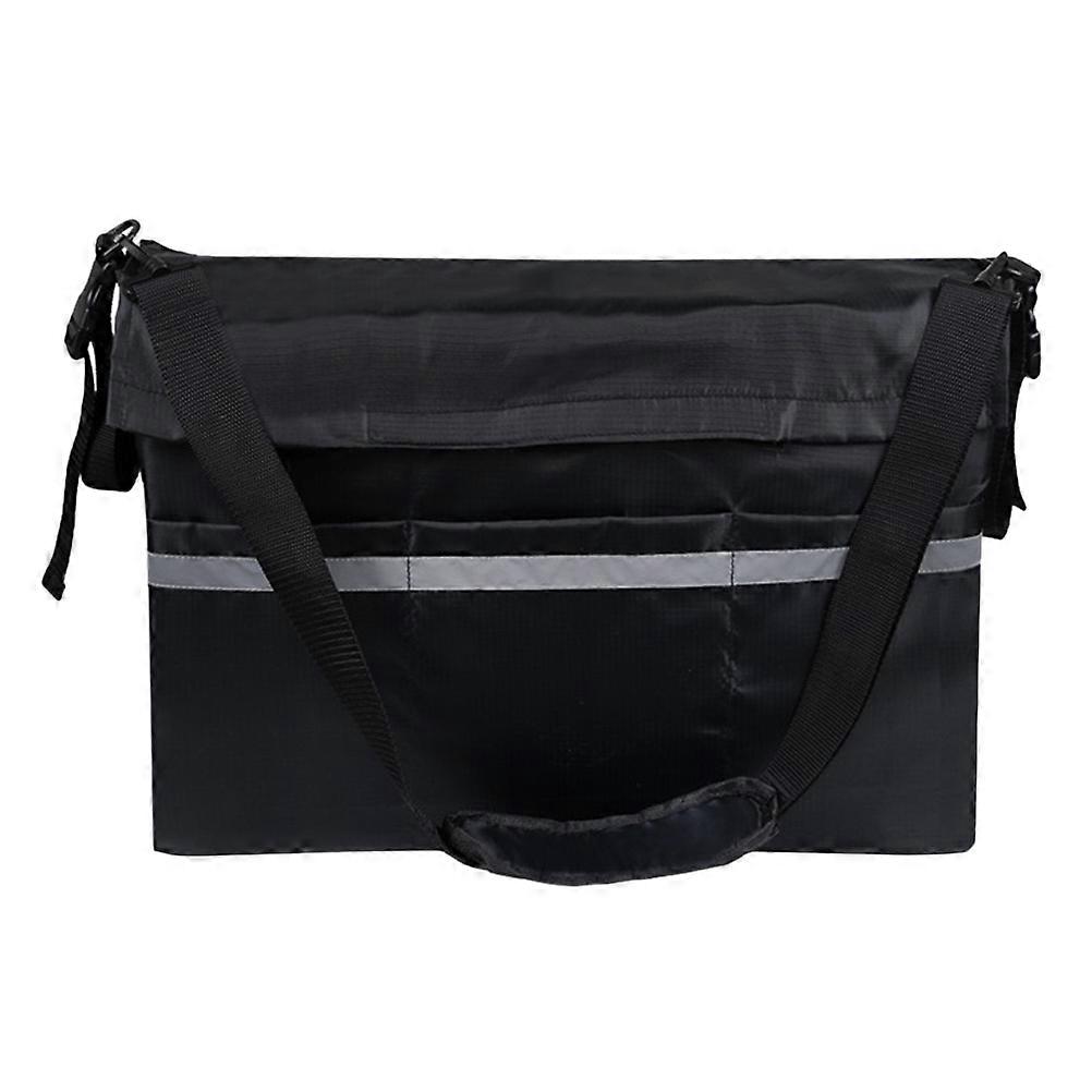 Assistive Walker Storage Bag for Large Capacity 1Pcs with Strap Black