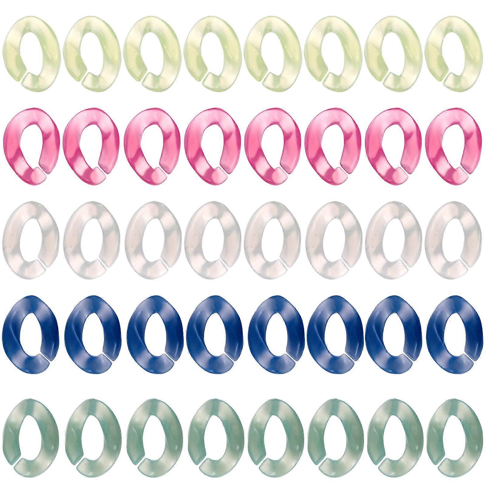 Creative Acrylic Earring Accessories for DIY Craft 100Pcs Assorted Color