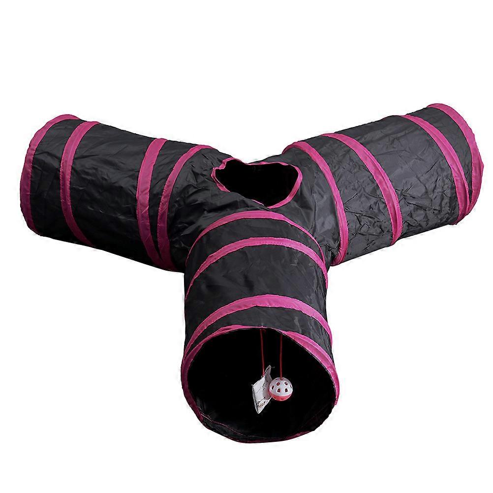 Pet Tube Toy Foldable Cat Tunnel for Interactive Play 2Pcs Set