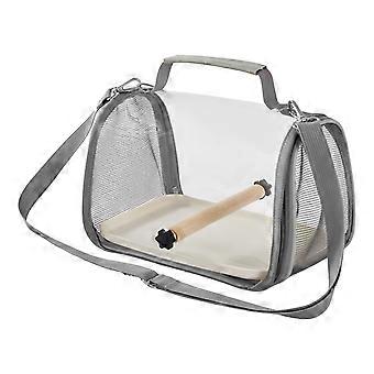 Birds Carrier Bag Parrot Travel Cage with Stand Perch Portable Outdoor Adventure Birdcage Small