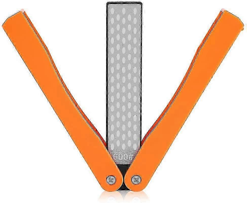 400/600 Grit Knife Sharpener. Folding Double Sided Diamond Sharpening Stone Tool