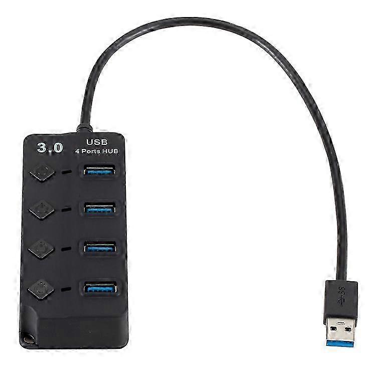 4-Port USB 3.0 High-Speed Multi-Function Dock with Switch, Suitable for PCs and Laptops