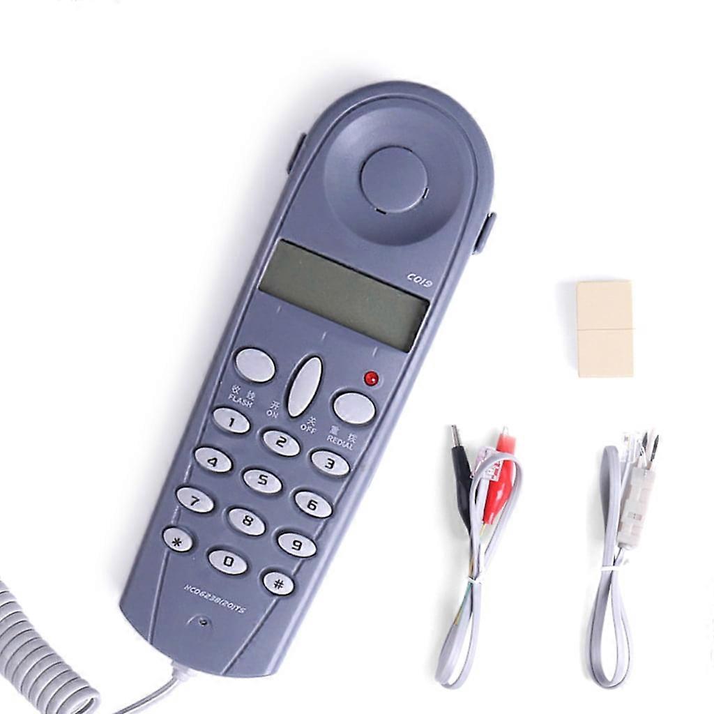 C019 Basic Trimlines Corded Phone, 13 Number Memory, Wall Mountable Phone