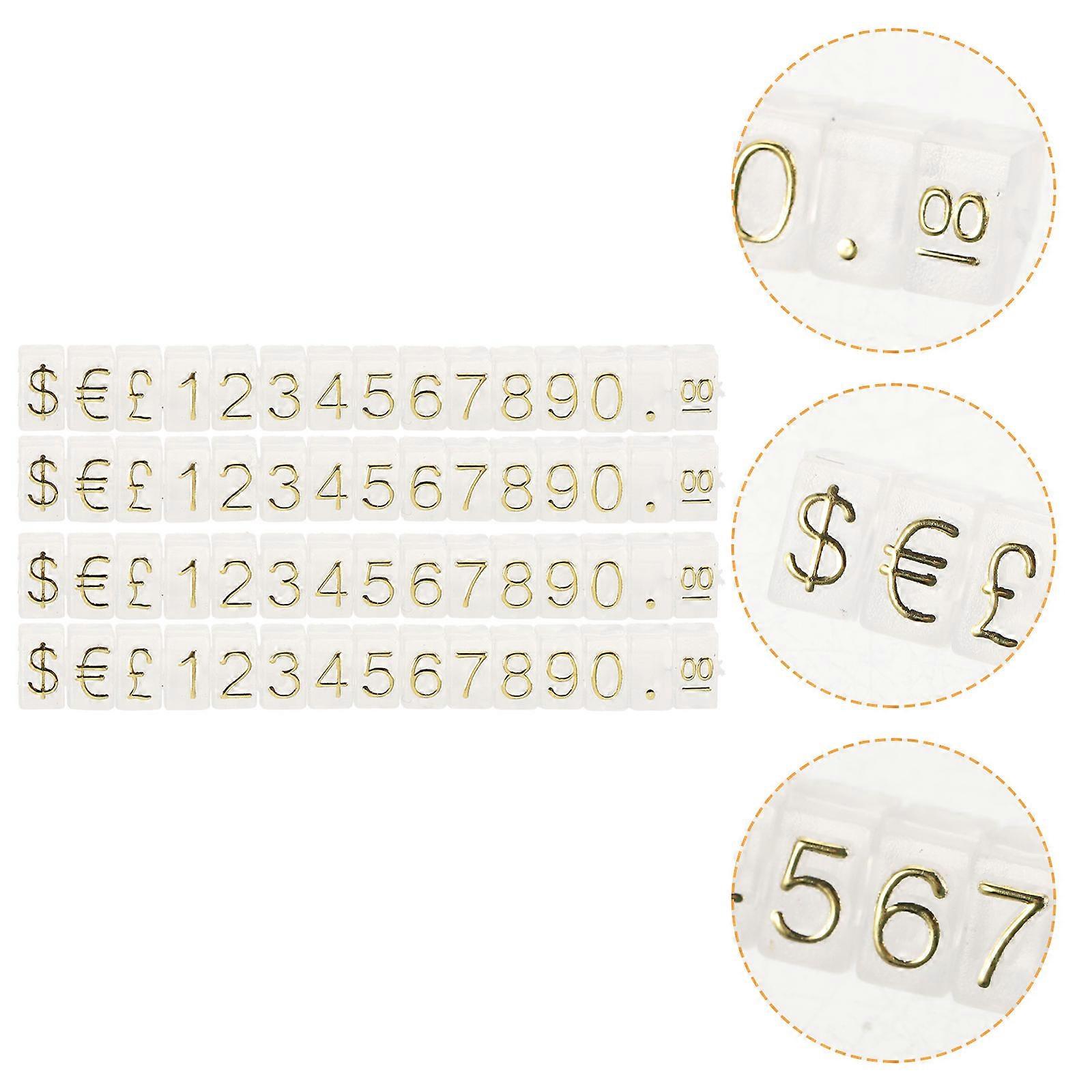 20Pcs Price Tag Cube Adjustable Assembly Pricing Counter Display Stand Label