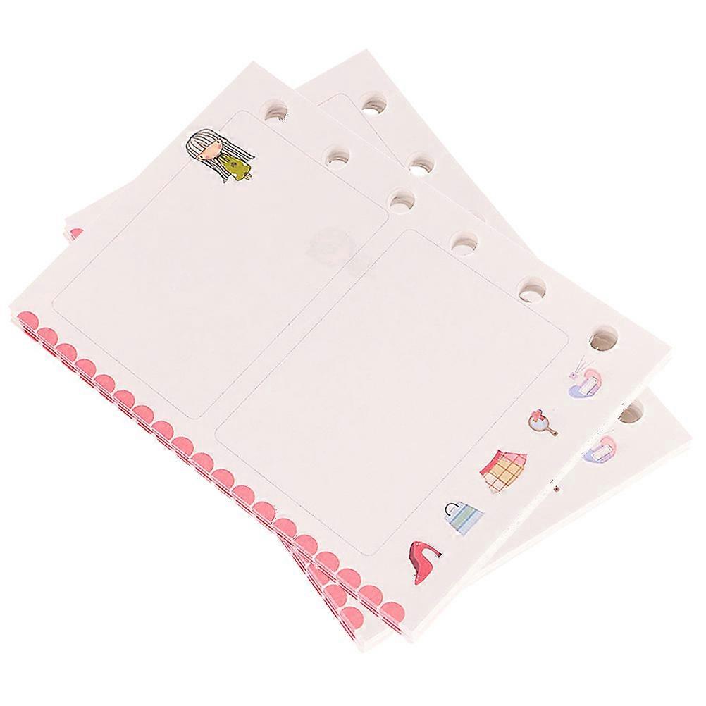Loose Leaf Paper Notebook Refill for Writing 2 Books Binder Notepad