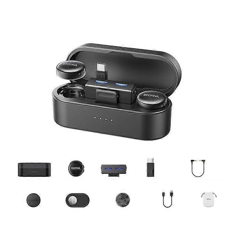Button Wireless Lapel Microphone BOYA LINK3-02 Type-C