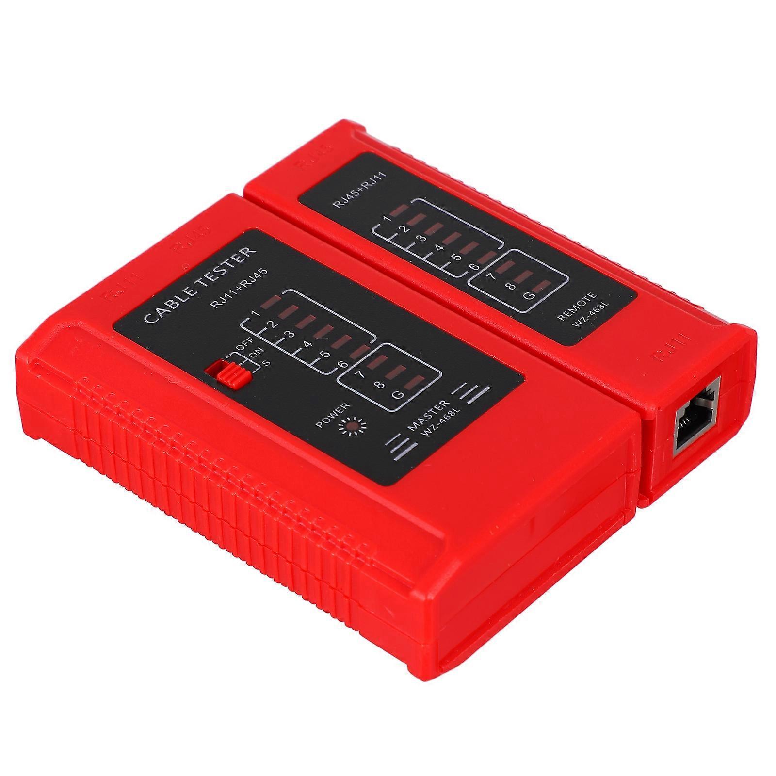 Network Cable Tester Rj45 Rj11 Cable Testing Tool 2Pcs for Home Use