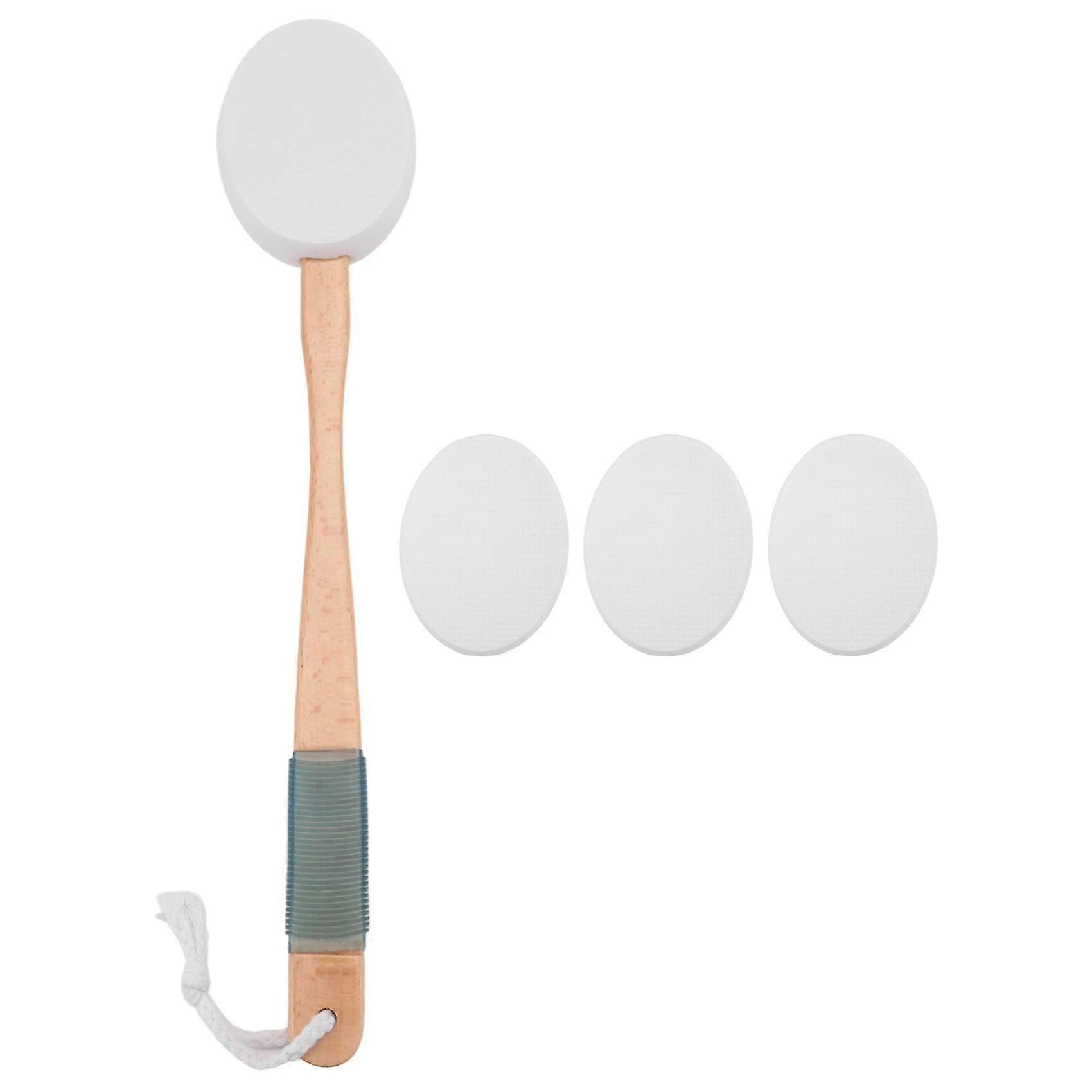 Lotion Applicator compatible with Back, Feet, 4 Replaceable Pads, 1 Long Handle, Back Lotion Applicator compatible with Sen