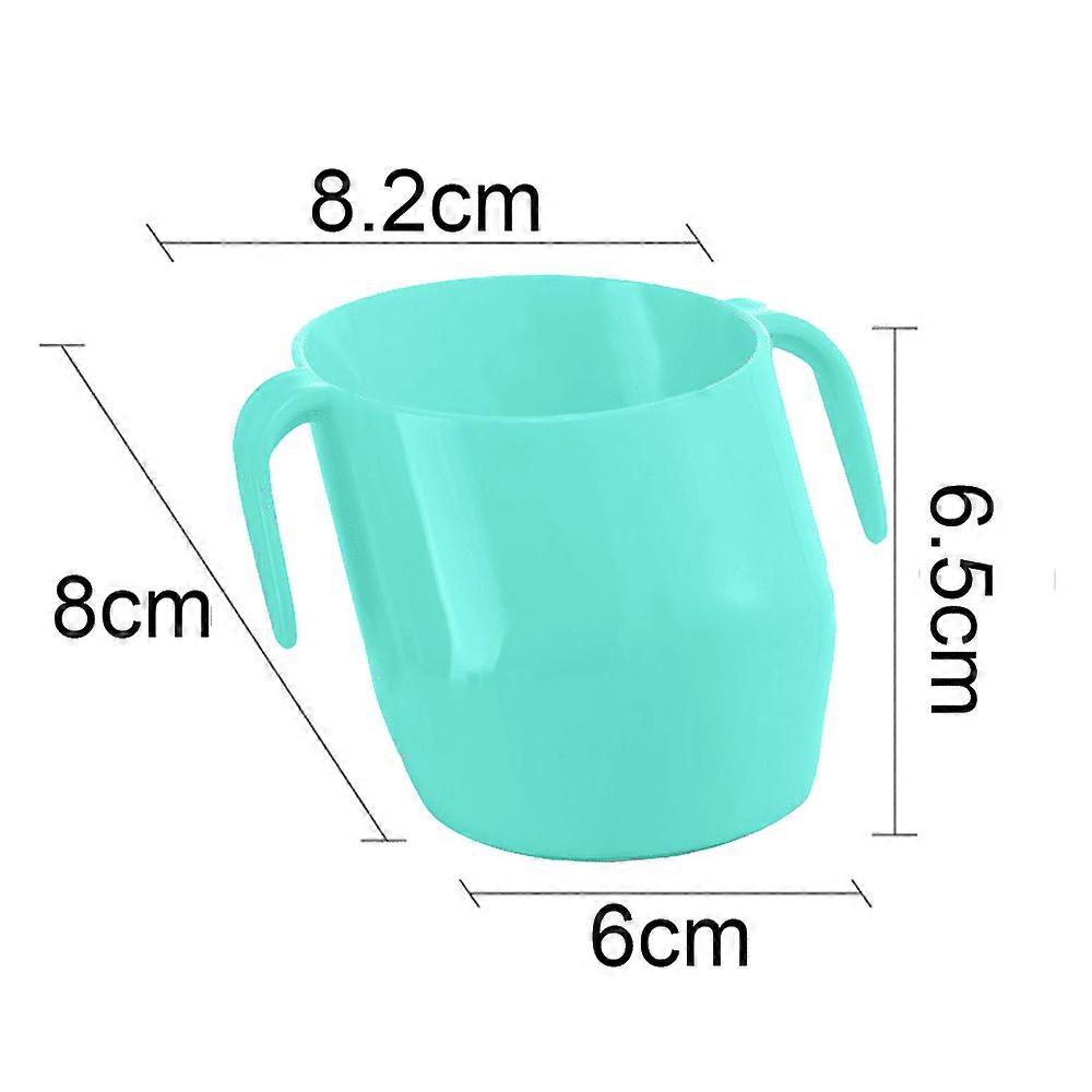 Oblique mouth learning drinking cup