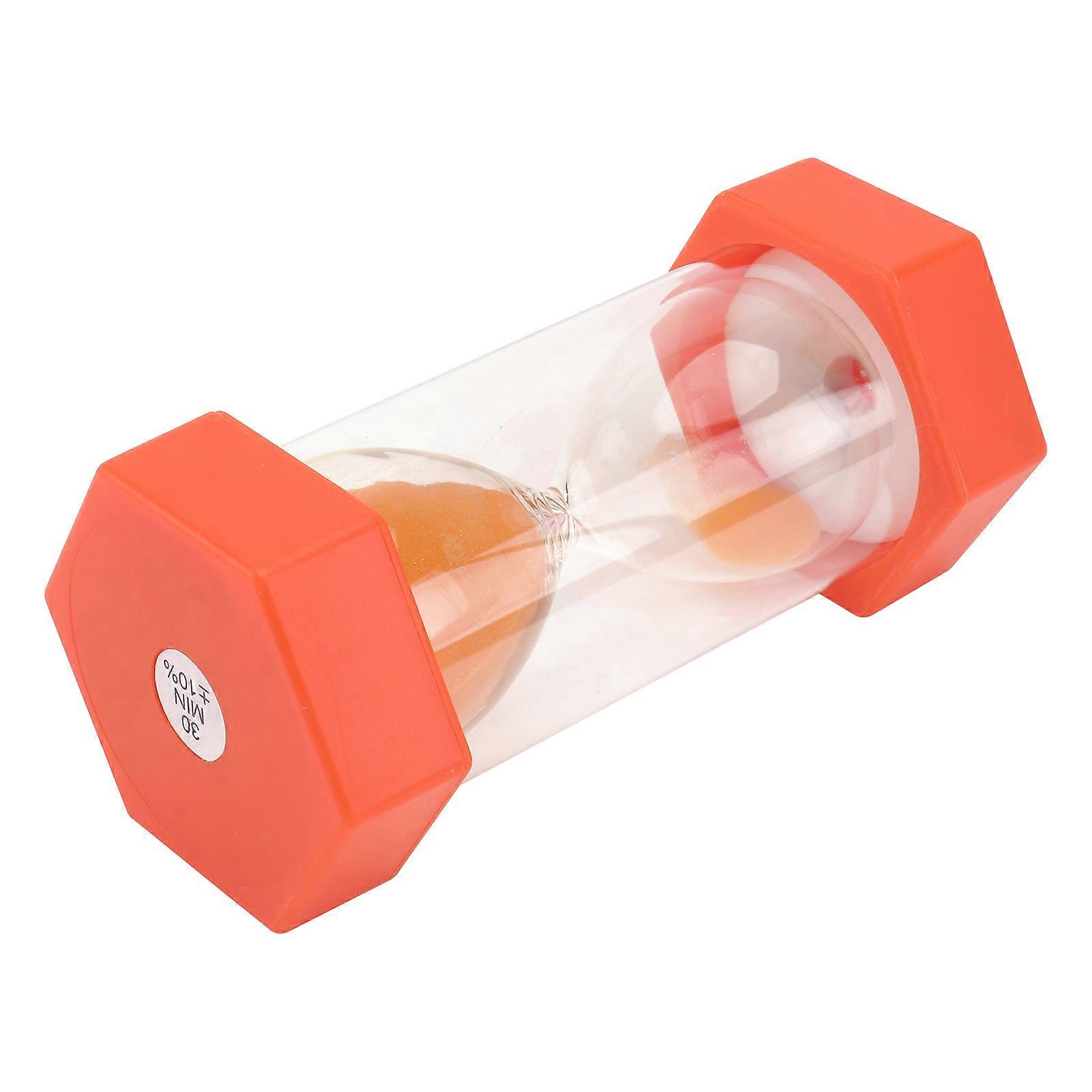 Hourglass Timer Decorative Study Timer Hexagonal Orange 12.5x6.5cm 1Pc
