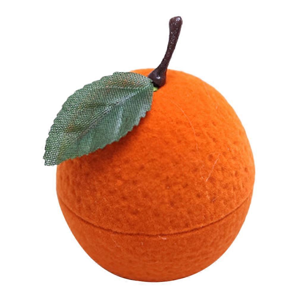Orange Shape Ring Box for Proposal Ring Holder and Jewelry Storage
