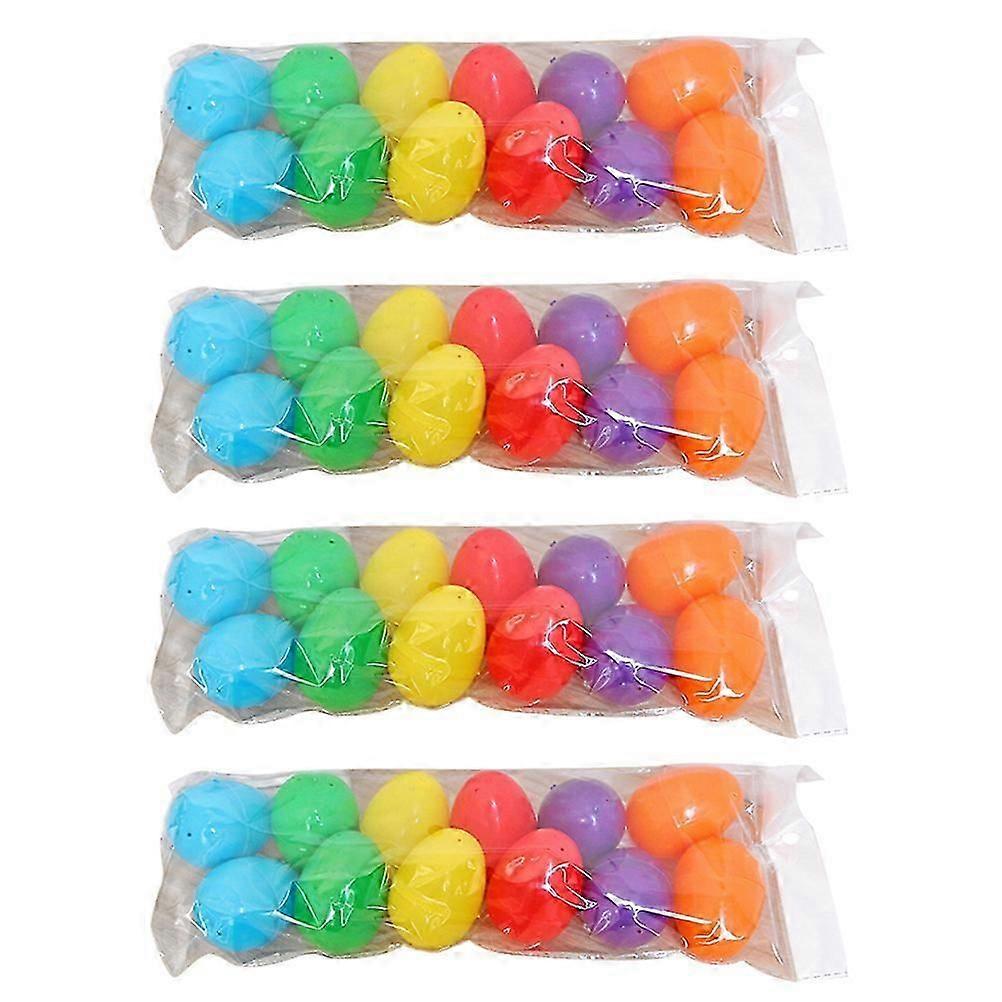 Plastic Egg Shell Easter Craft Decoration Toy for 48Pcs