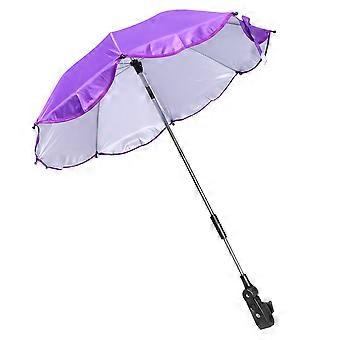 Stroller Umbrella for Baby Cart Shade Convenient Purple Design