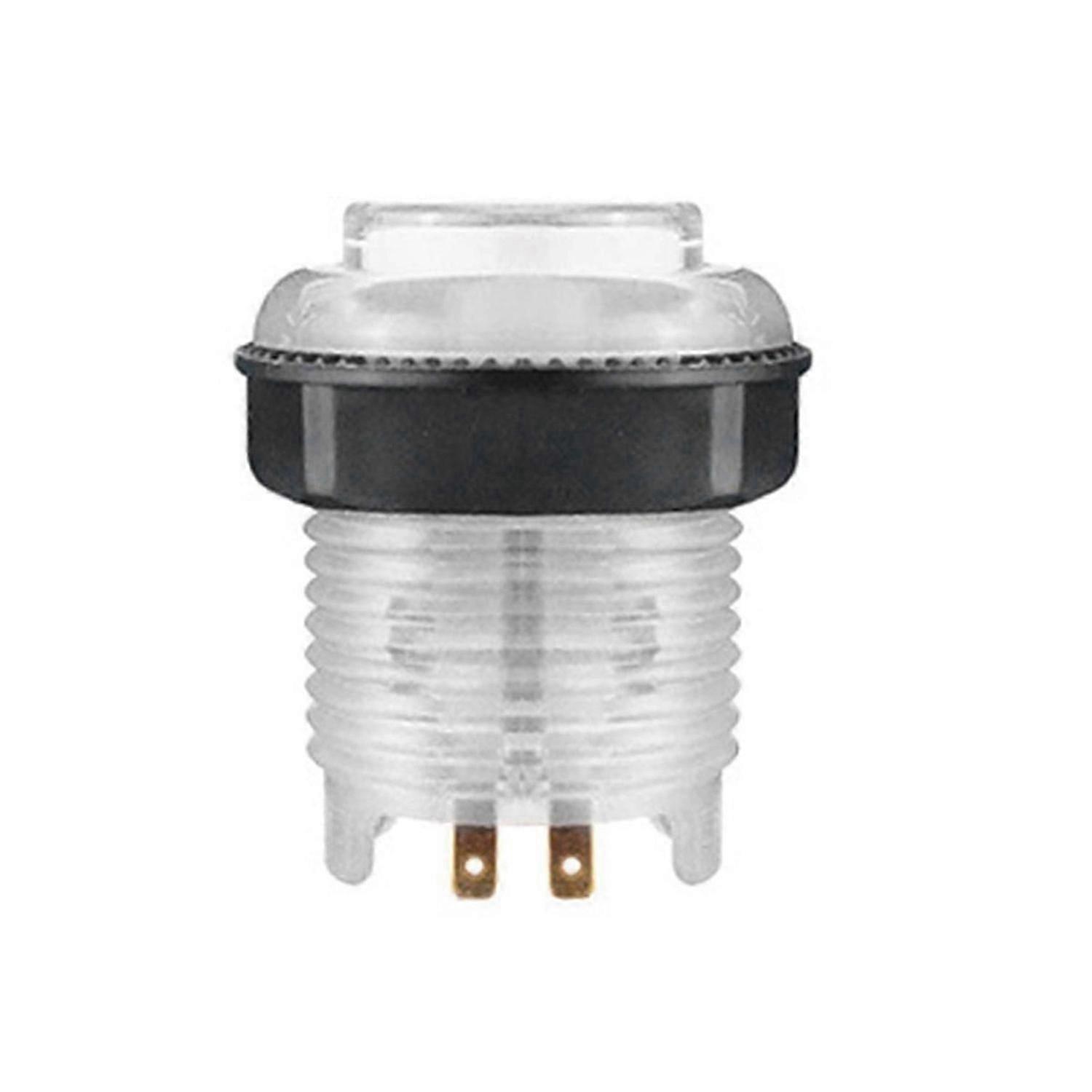 1PCS Illuminated Led Push Button 28mm Nut White