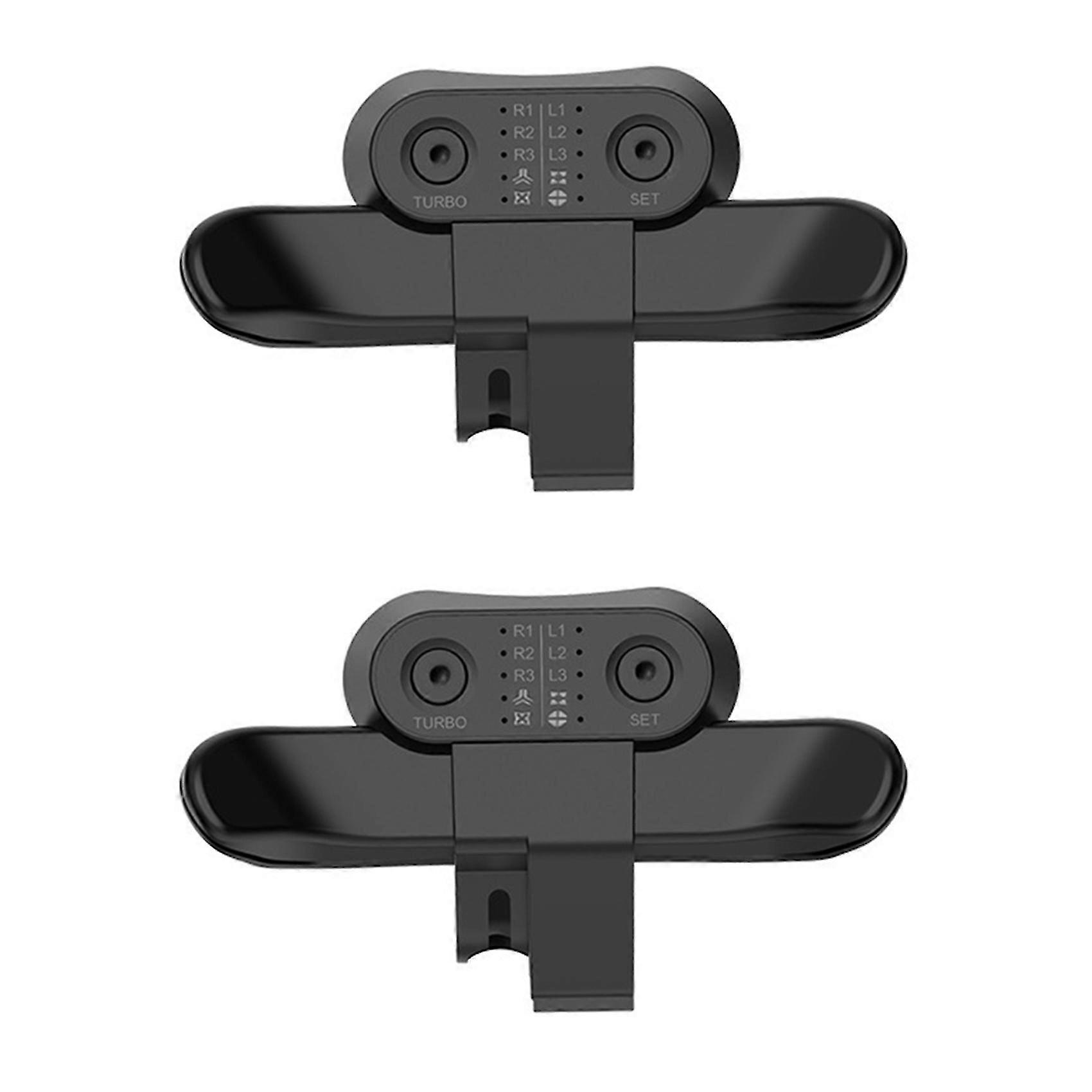 2X Gamepad Back Paddles compatible with PS4 Strike Pack Controller Extra Buttons compatible with PS4 Turbo Back Button Backkey Extender