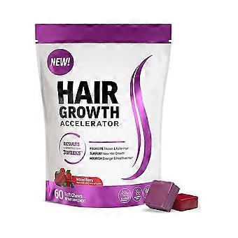 Force Factor Hair Growth Accelerator Soft Chews Vitaminas para Crescimento Capilar para Mulheres - xigua