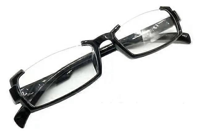 Black Glasses with Lower Half-Frame