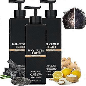 Root Activator Shampoo, Mane Root Activator Shampoo, Shampoo Root Activator Bevordert de haargroei voor mannen Hair Thickening Shampoo - youanan