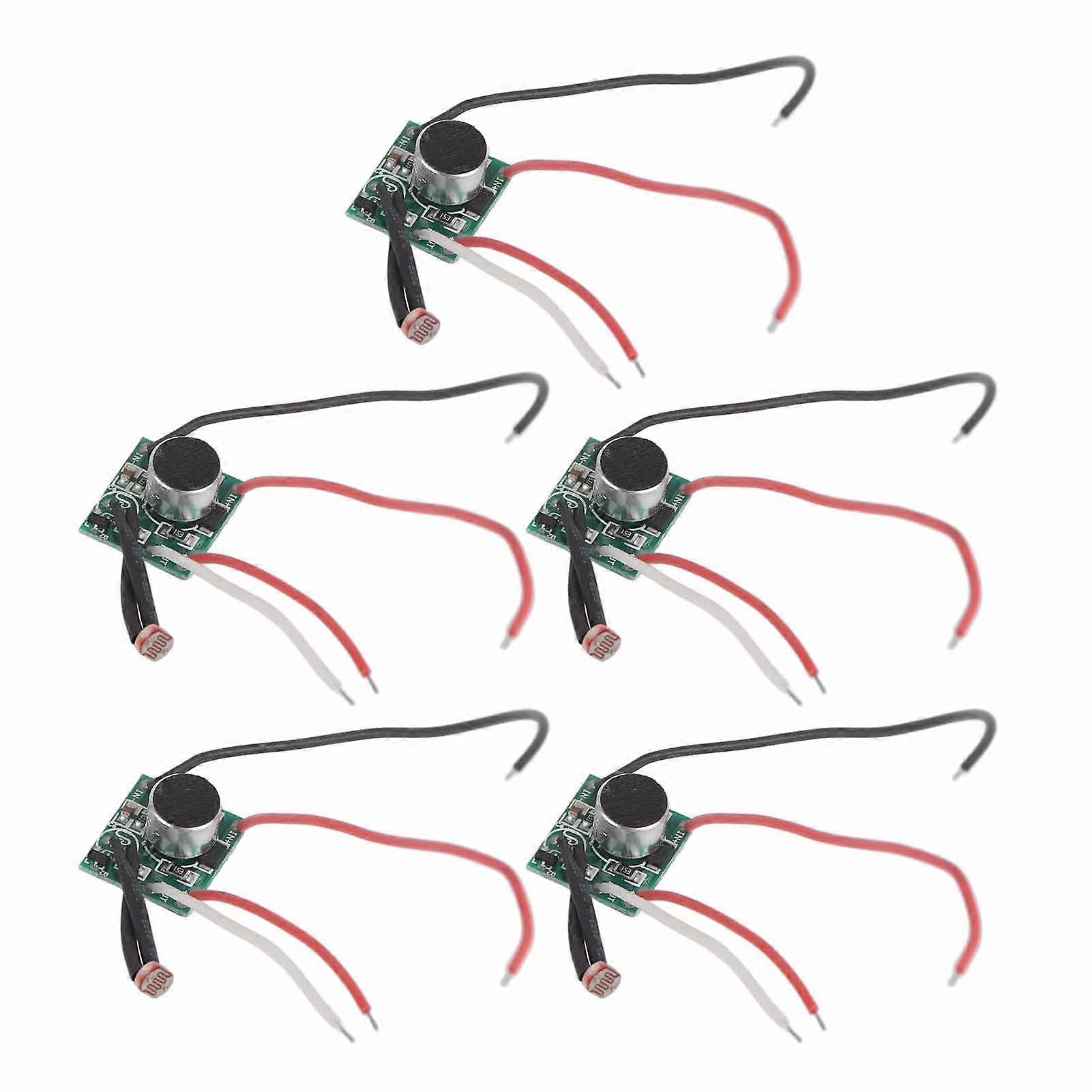 5Pcs Sound Control Switch Module Solar Light Sensor Module Circuit Board DC 3V?30V
