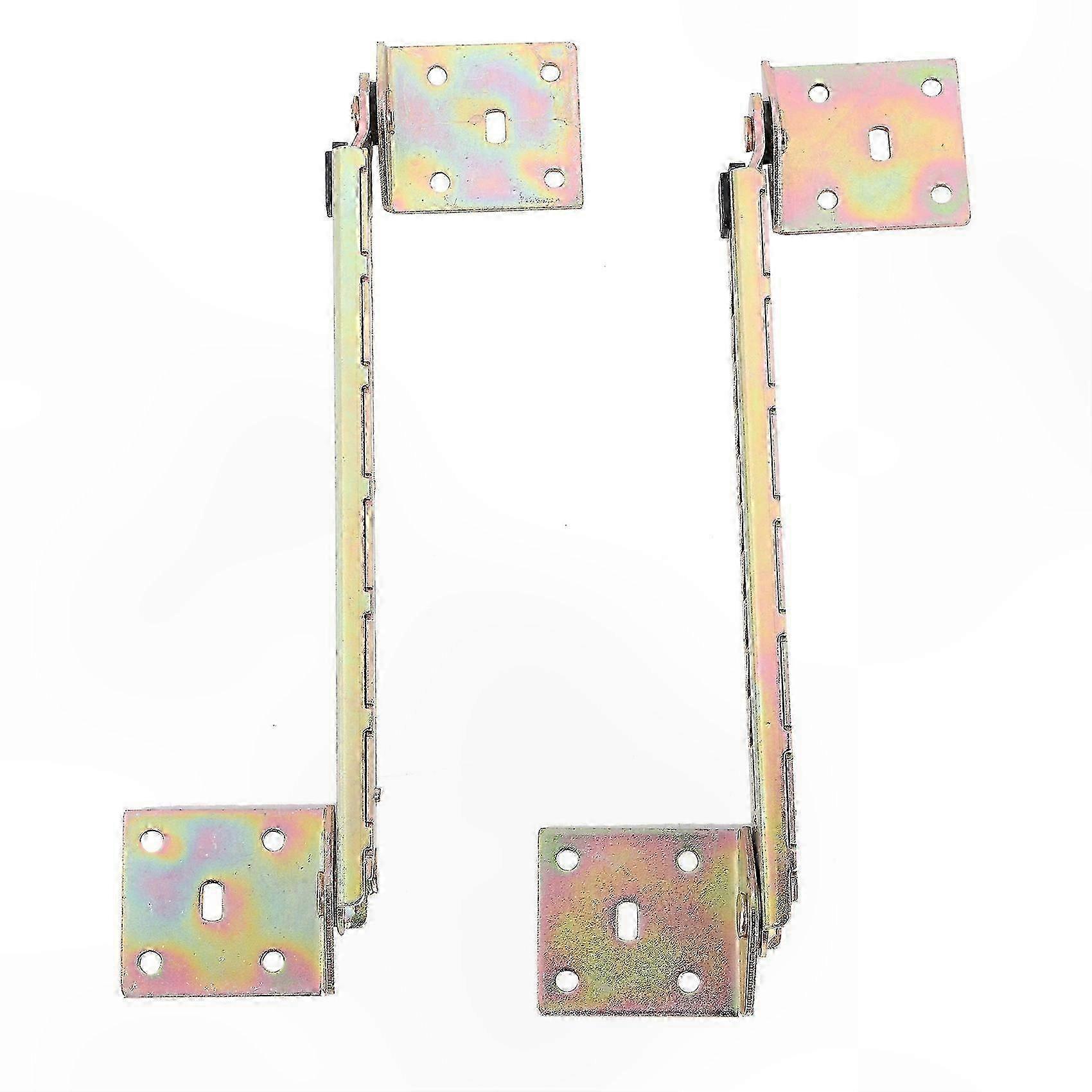 Adjustable Desk Hinge with Bracket, 10-Gear Angle Lifting Rod for Workstations