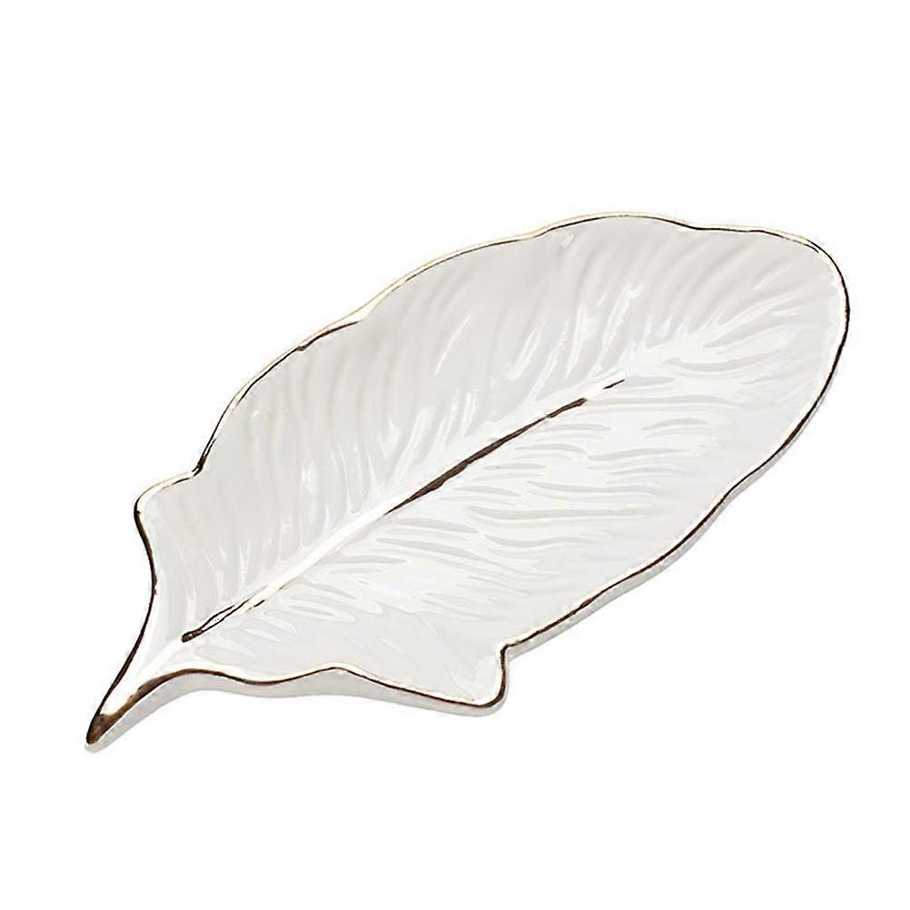 Ceramic Storage Tray for Storage 2Pcs White Multipurpose Use