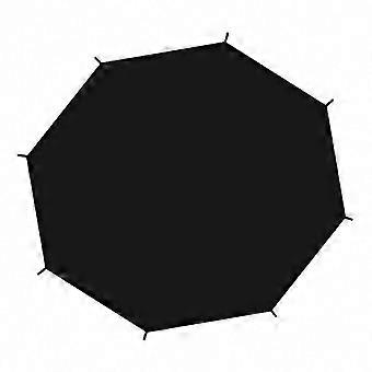Reißfestes Sonnensegel für runde 8-Stangen-Trampoline, schwarze Deckenabdeckung