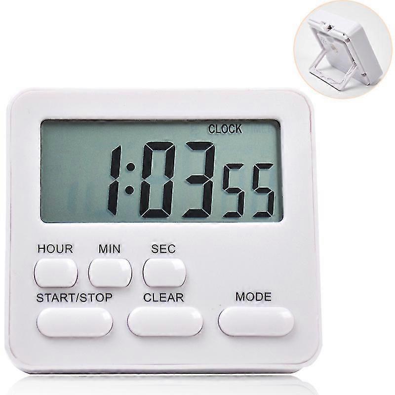 24 Hour Digital Kitchen Timer, Large Display, ble Alarm (Black)