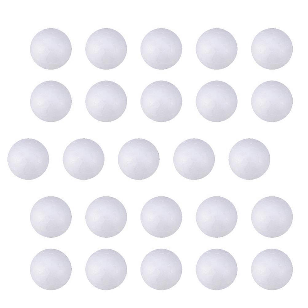 240pcs Wedding Decoration Modeling Craft Solid Polystyrene Balls Round Spheres DIY Stuff (White Solid 2.5cm)