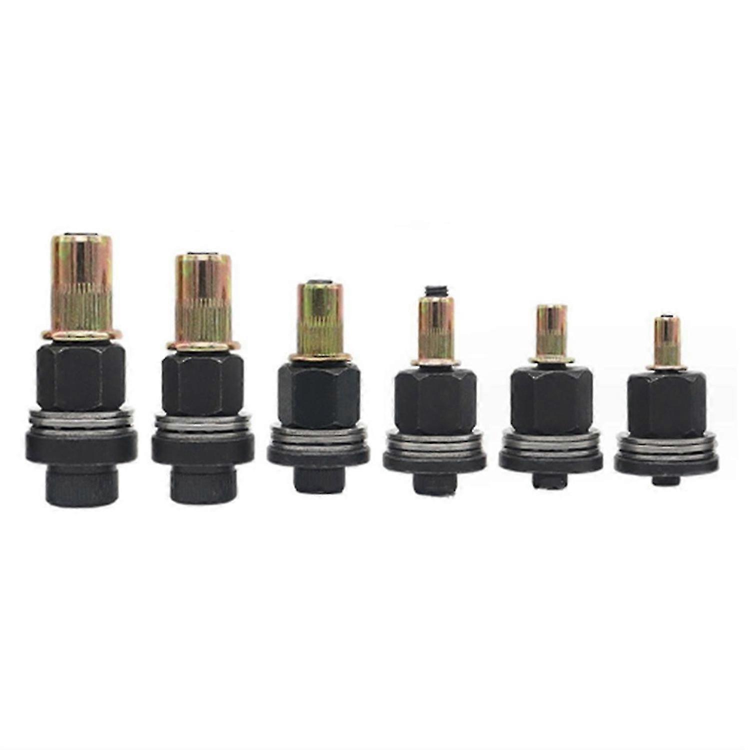 6Pcs Hand Rivet Nut Head Nuts Adapter Tool Riveter Tool Accessory for Nuts Optional Model M3-M10