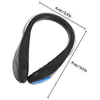 Shoe Clip Lights for Night Running Cycling with Luminous Safety Feature 2Pcs Black