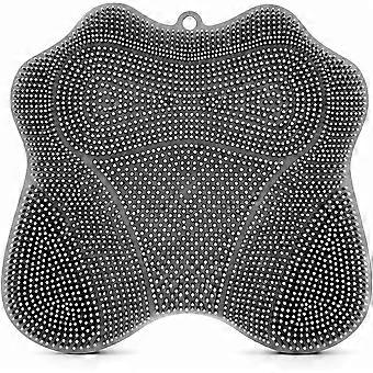 Shower Foot Scrubber Mat, Wall-Mounted, 11.8 x 11 in, 1 Pack