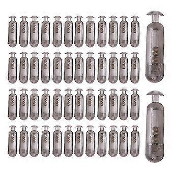 Insert d’appât de pêche souple 15mm hochets 50pcs tube de leurre durable noir transparent