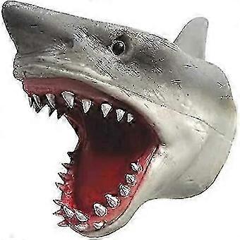 Shark Hand Puppet for Kids Durable Rubber Interactive Toy with Realistic Teeth and Movable Mouth for Imaginative Play Learning Activities