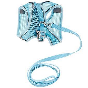 Dog Harness Leash Set for Outdoor Use 1Set Breathable Reflective Pet Harness