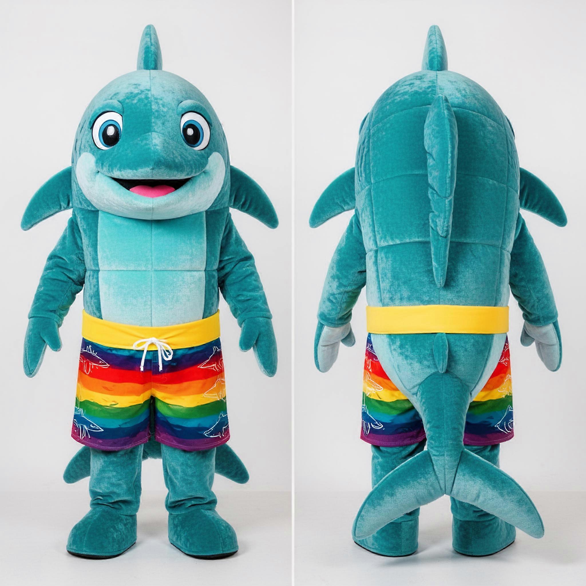 MASTICOT Cyan Playful Tuna Mascot